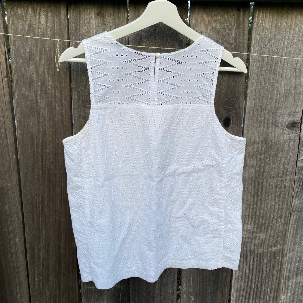 Jcrew zigzag eyelet shell tank top - Picture 5 of 6